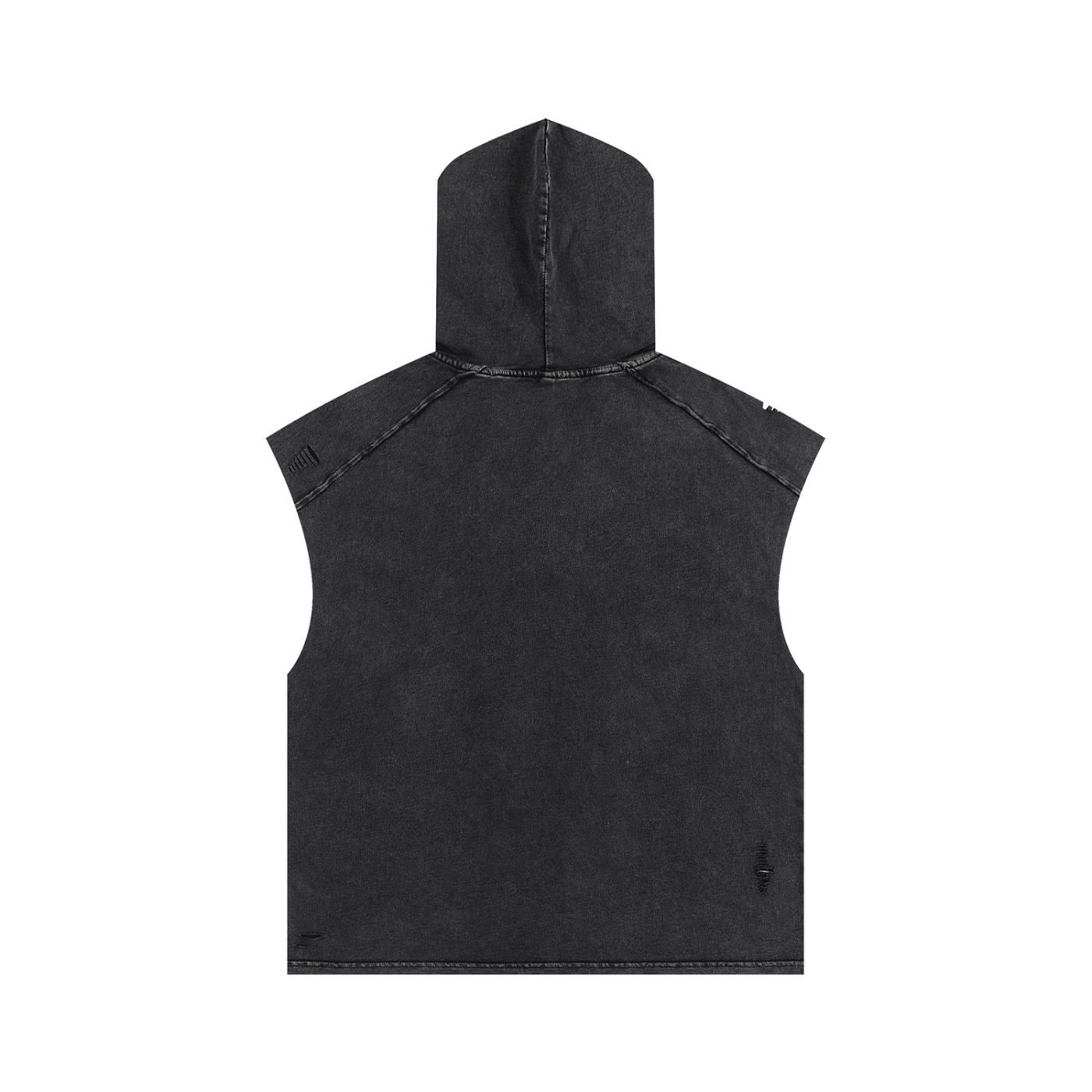 Vero Melandro Snow Washed Boxy Hooded Tank Top
