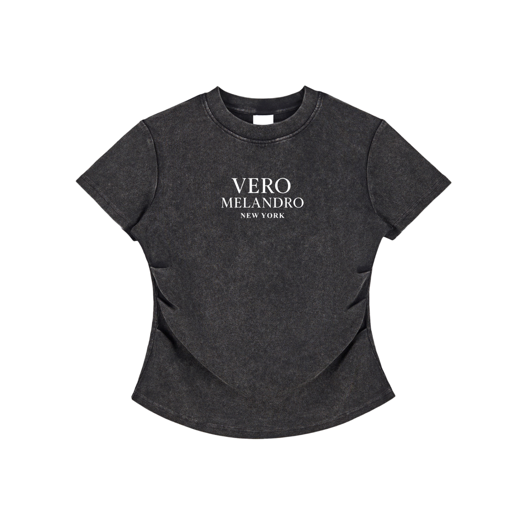 Vero Melandro Womens Vintaged-Wash T-Shirt