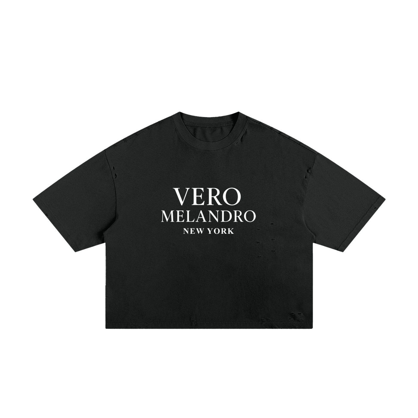 VERO Melandro Frayed Boxy Tee
